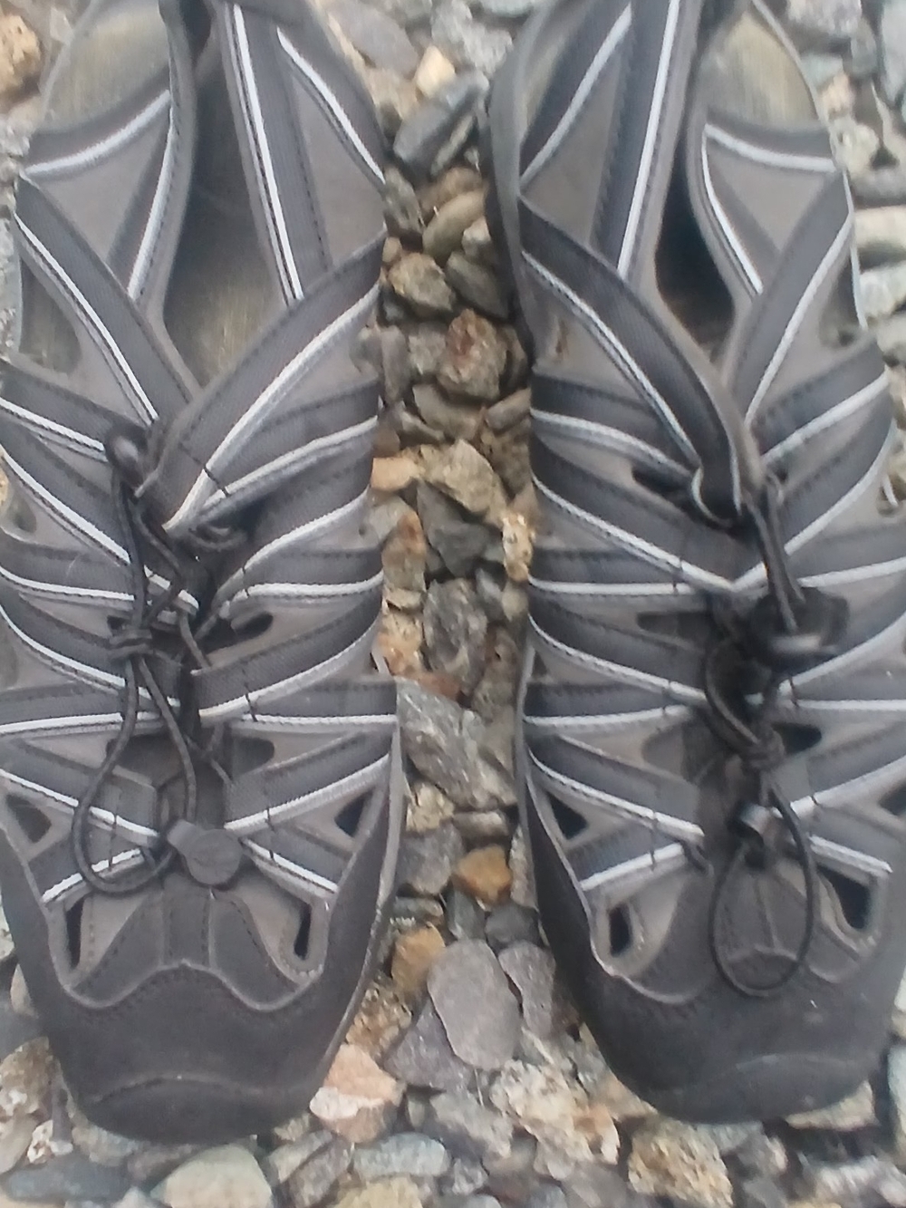 Northside Gray Outdoor Hybrid Water Shoes Bungee Laces Sz 9